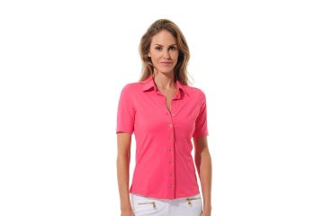 MDC FS26 Da Polo Button Down Jersey Rosa 36
