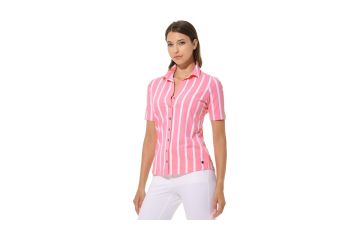 MDC Button Down Jersey Cannes Print Poloshirt