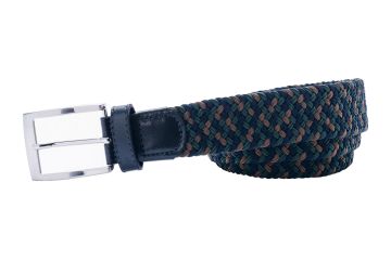 Alberto Multicolor Braided Herren Stretchgürtel