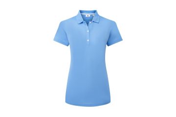 FootJoy NOS Da Polo Stretch Pique Solid Hellblau XS