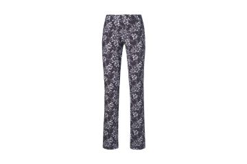 Alberto HW22 Da Hose Alva Flowers Print-Schwarz/Weiß-36
