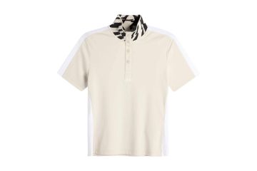 J.Lindeberg FS26 Da Polo Pip Creme/Weiß S
