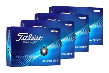 Titleist Tour Soft Golfbälle Weiß 4er-Pack