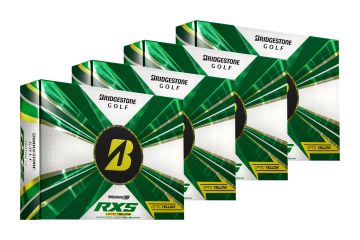 Bridgestone Tour B RXS Golfbälle 4er-Pack Gelb