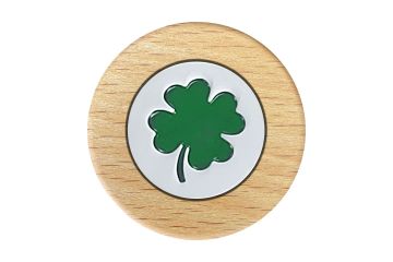 Buchenholzchip + Ballmarker Logo Kleeblatt