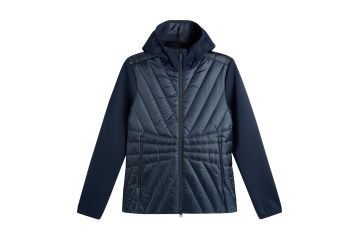 J.Lindeberg HW26 Da Midlayer Jacke m. Kapuze Holma Quilt Hybrid Navy S
