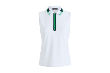 G/FORE Contrast Tech Piqué Poloshirt ohne Ärmel
