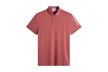 J.Lindeberg FS26 Hr Polo Tour Tech Slim Fit Terracotta S