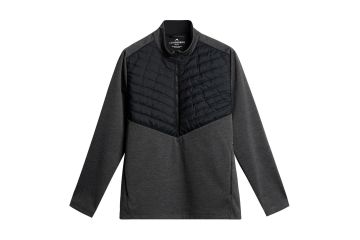 J.Lindeberg HW25 Hr Jacke Raph Quilt Hybrid Anthrazit/Schwarz XL