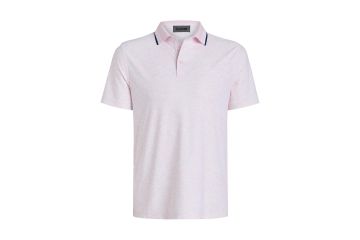 G/FORE FS26 Hr Polo White Board Print Tech Jersey Rosa/Weiß XL