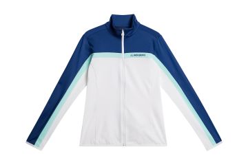 J.Lindeberg FS24 Da Midlayer Jacke Janice Blau/Weiß S