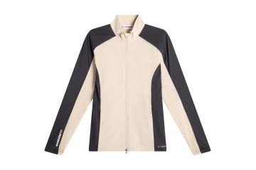 J.Lindeberg HW26 Da Jacke Tour Tech Packable Creme/Schwarz M