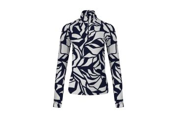 KJUS HW25 Da Midlayer Motion Print HZ Navy/Weiß 36