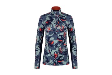 KJUS FS23 Da Midlayer Sunshine Printed Hellgrün/Blau 36
