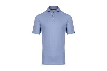 KJUS Hollow Pima Print Poloshirt