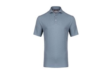 KJUS Hollow Pima Print Poloshirt