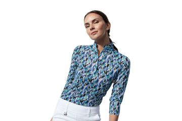 Daily Sports FS24 Da Polo Digne 3/4 Arm Blau/Grün S