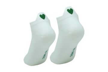 lua Da Socken Sneaker Heart Weiß/Grün