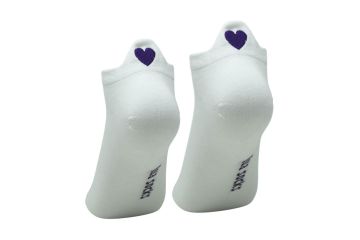 lua Da Socken Sneaker Heart Weiß/Lila