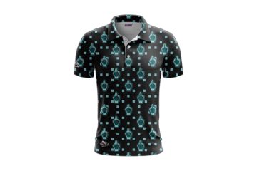 Golf Rowdies FS24 Hr Polo Middlefinger Schwarz/Grün S
