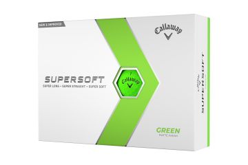 Callaway Supersoft Matte Golfbälle-Grün-12-Pack