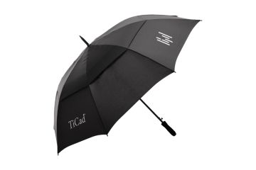 TiCad Windbuster UV Golfschirm mit Stift & UV-Schutz (Schwarz)