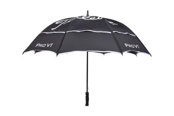 Titleist Tour Double Canopy Golfschirm Schwarz/Weiß
