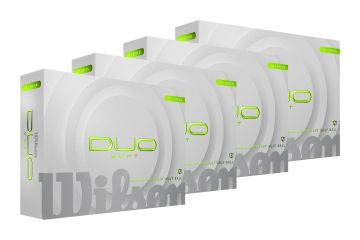 Wilson Duo Soft 2025 Golfbälle Grün 4er-Pack