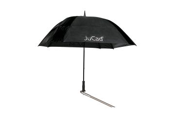 JuCad Regenschirm Windproof mit Titanstift Schwarz