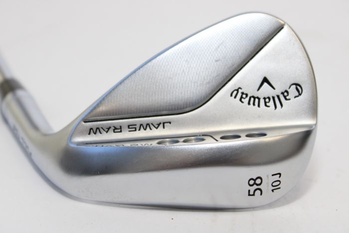 Callaway Jaws Raw Full Toe Raw Chrome Wedge 58°-10°-J Stahl Stiff
