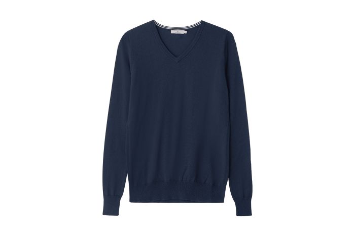 V neck front cross sweater cheap