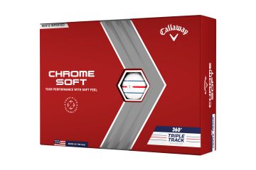 Callaway Chrome Soft 360 Triple Track Golfbälle-Weiß-12-Pack