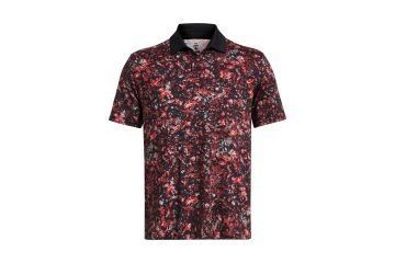Under Armour FS24 Hr Polo Tee To Green Printed Schwarz/Rot/Weiß S