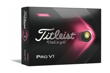 Titleist Pro V1 Pink Edition Golfbälle-Weiß-12-Pack