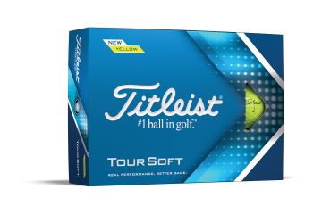 Titleist Tour Soft 2022 Golfbälle-Gelb-12-Pack