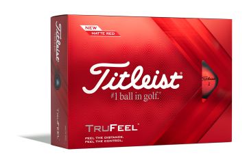 Titleist TruFeel 2022 Golfbälle-Rot-12-Pack