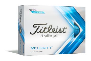 Titleist Velocity Matte Golfbälle-Blau-12-Pack
