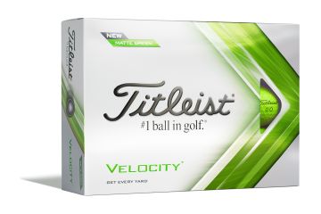 Titleist Velocity Matte Golfbälle-Grün-12-Pack