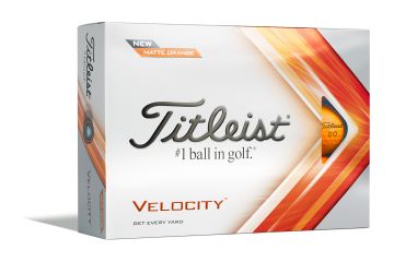Titleist Velocity Matte Golfbälle-Orange-12-Pack