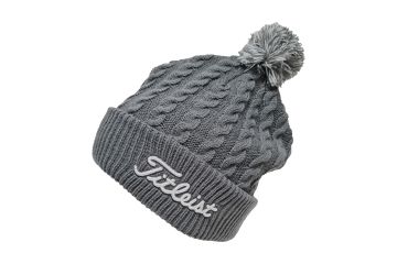 Titleist Cable Knit Pom Pom Wintermütze