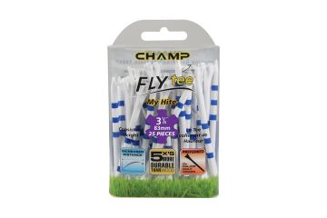 Champ My Hite Fly tee Kunsstoff-Tee-weiß/blau-3 ¼" (83mm)-25-Pack