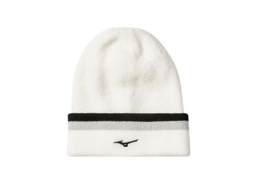Mizuno Unisex Breath Thermo Mütze-Unisex-Weiß/Schwarz-Onesize