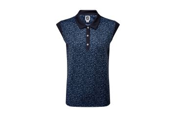 FootJoy Cap Sleeve Print Interlock Poloshirt