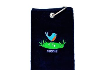 Schlägertuch mit Stick Birdie-Navy