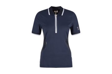 Sportalm Print Halbarm Poloshirt mit Zip
