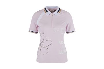 Sportalm Print Halbarm Poloshirt mit Zip