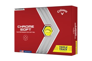 Callaway Chrome Soft 2022 Triple Track Golfbälle-Gelb-12-Pack