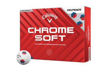 Callaway Chrome Soft TruTrack Golfbälle-Weiß-12-Pack