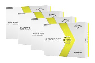Callaway Supersoft 2023 Golfbälle 4er-Pack Gelb