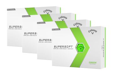 Callaway Supersoft Matte 2023 Golfbälle 4er-Pack Grün